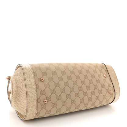 Gucci Monogram Bamboo Bullet Bag Off White 4 of 13