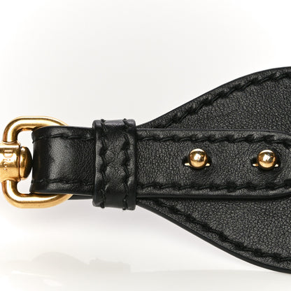 Christian Dior Canvas Embroidered Studded Shoulder Strap Black Multicolor 7 of 8