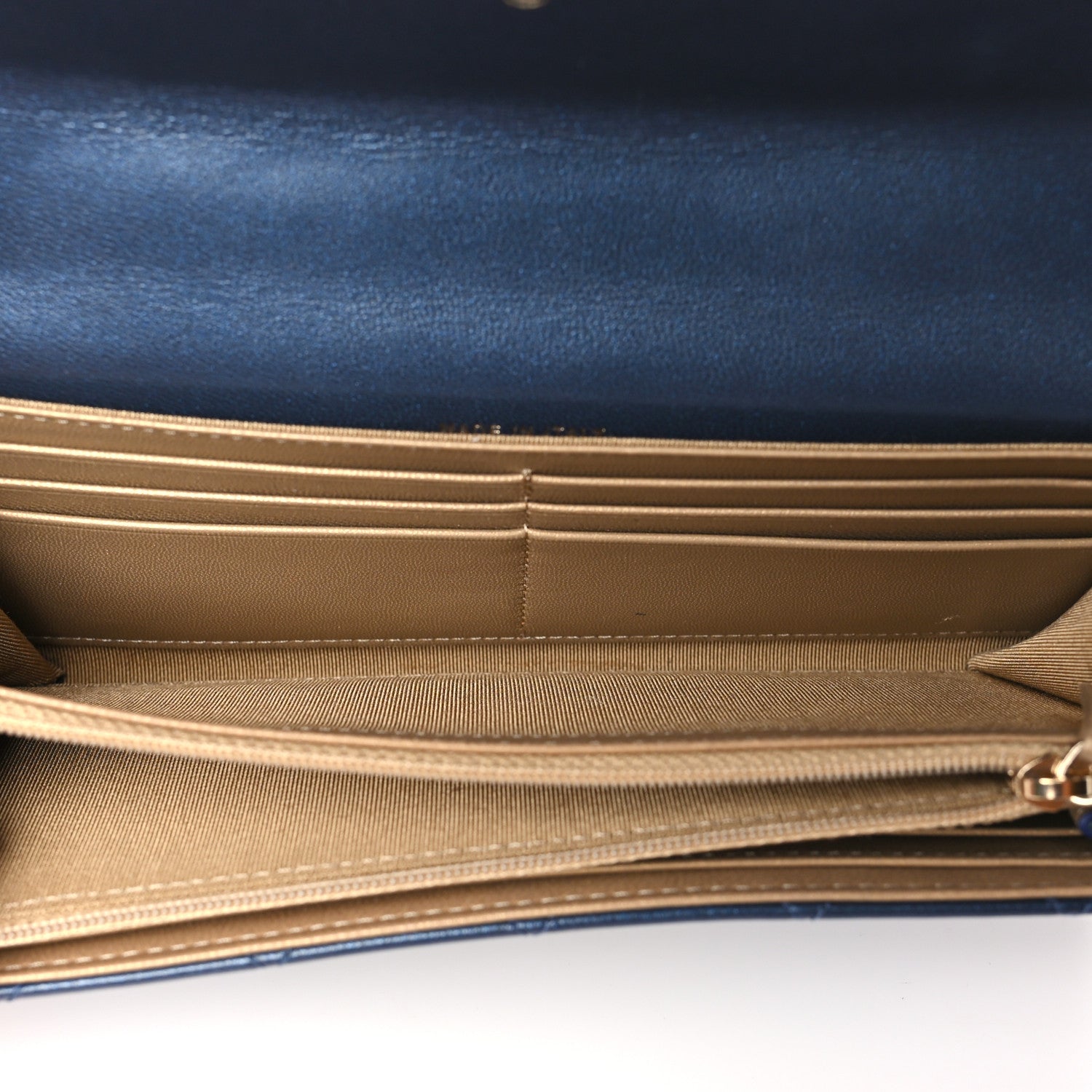 Chanel Goatskin Quilted Chic Pearls Clutch With Chain Navy 5 of 13