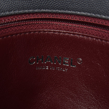 Chanel Caviar Lizard Quilted Medium Coco Handle Flap Grey 6 of 10