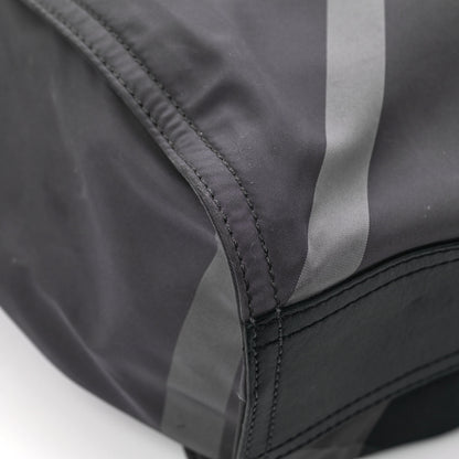 Burberry Nylon Check Buckleigh Packable Tote Charcoal 10 of 12