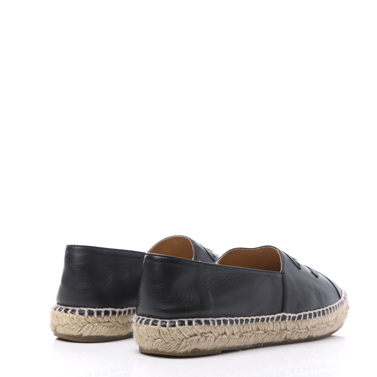 Chanel Lambskin CC Espadrilles 41 Black 4 of 9