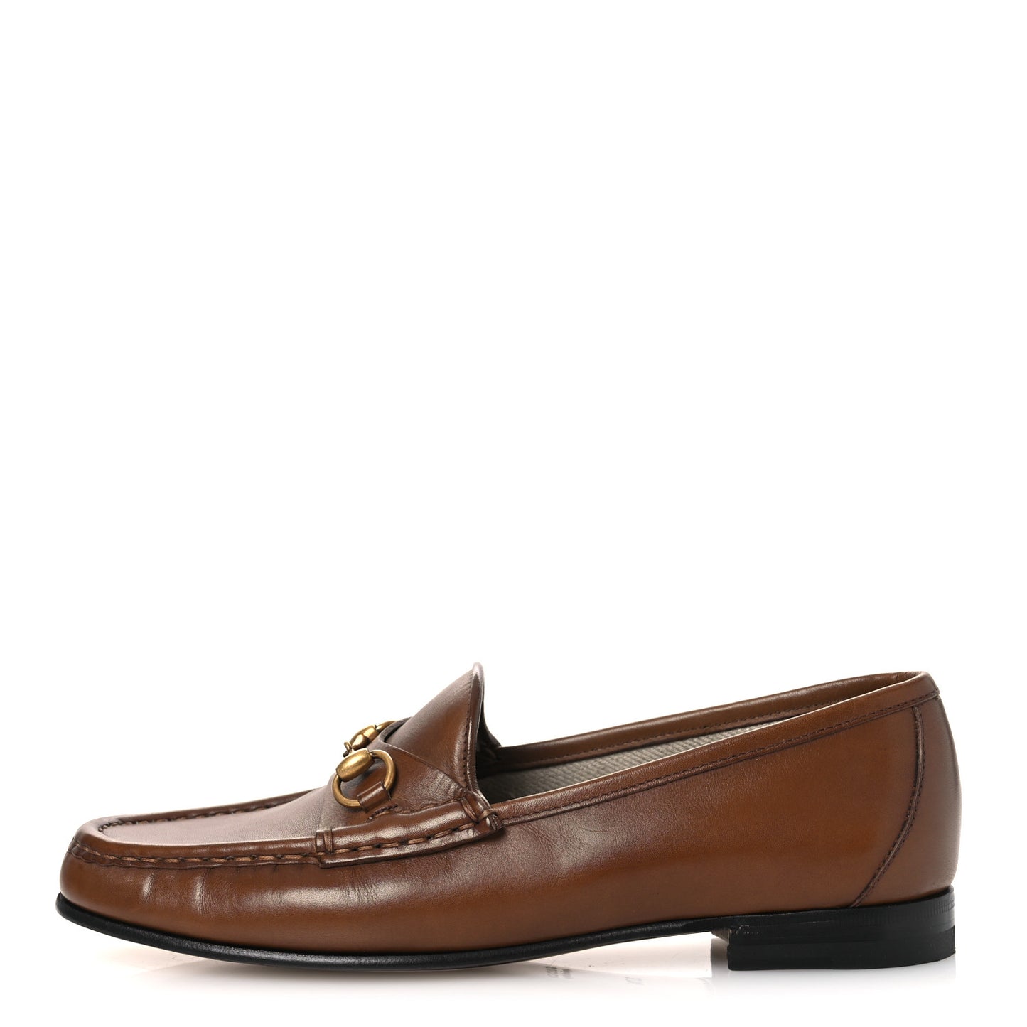 Betis Glamour Calfskin Womens 1953 Horsebit Loafers 37.5 Brown Sugar