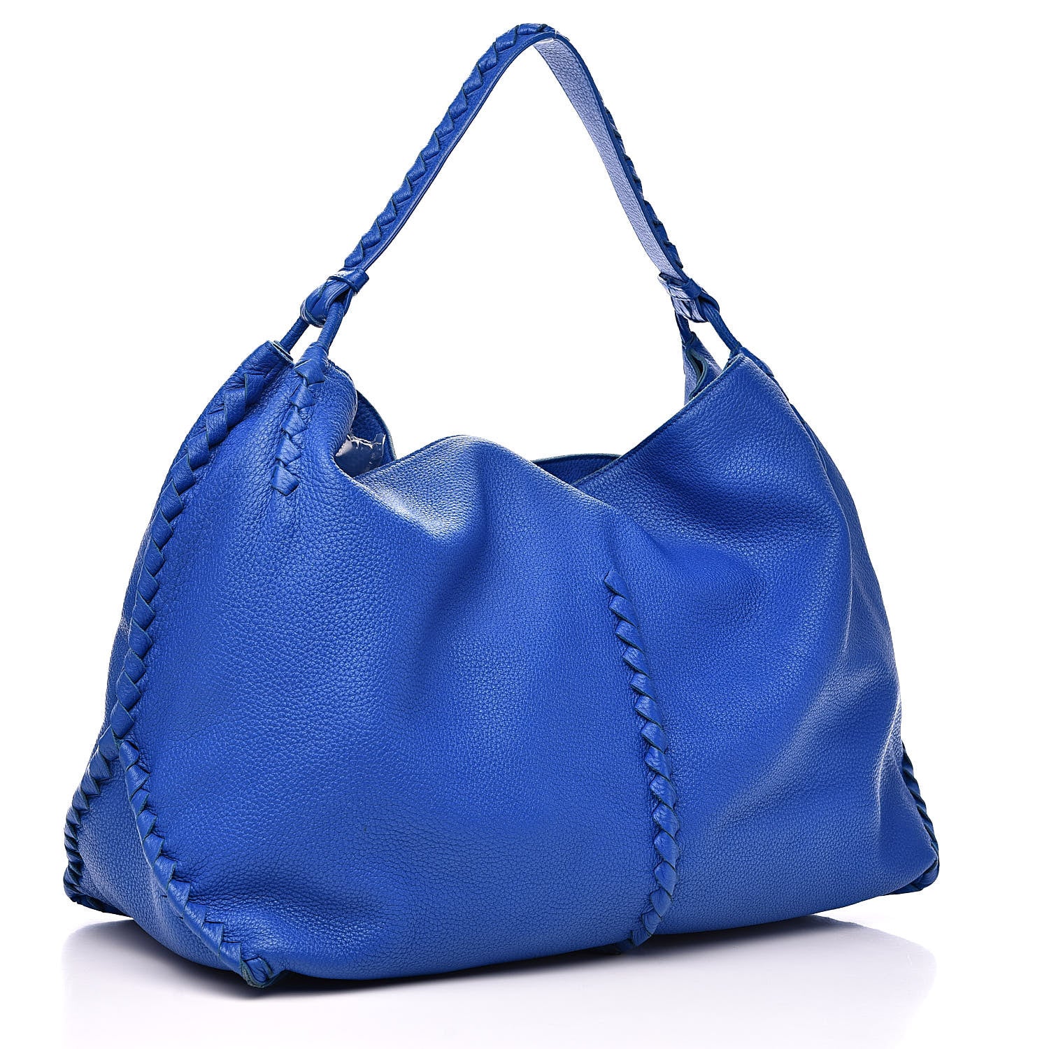 Bottega Veneta Cervo Deerskin Hobo Signal Blue 3 of 13