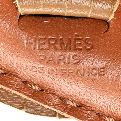 Hermes Milo Lambskin Hippo Bag Charm Gold Kraft Craie 3 of 5