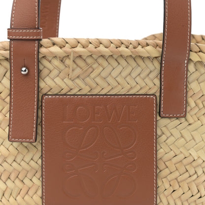 Loewe Raffia Small Basket Tote Bag Natural Tan 8 of 11