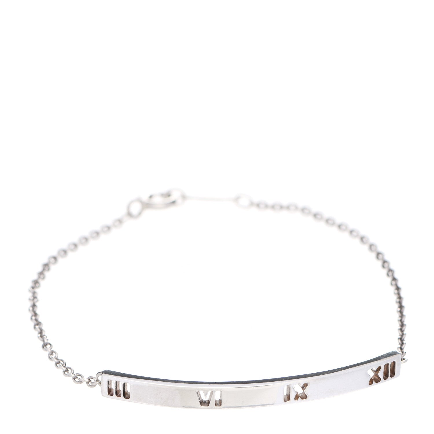 Tiffany Sterling Silver Atlas Bar Pierced Bracelet 1 of 7
