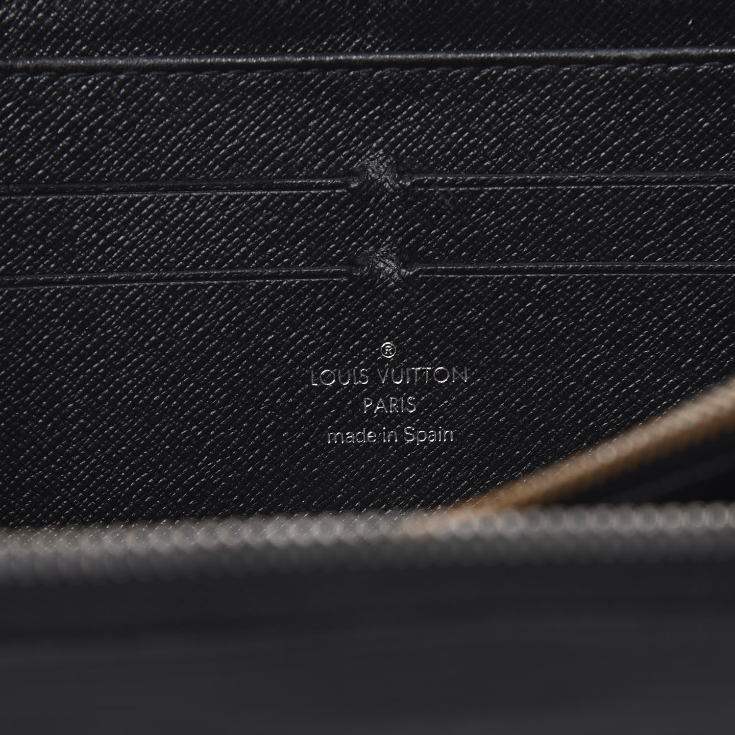 Louis Vuitton Epi Zippy Wallet Black 6 of 6