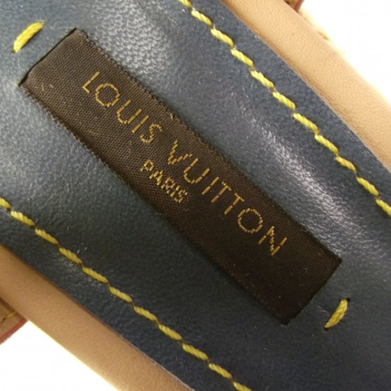 Monogram Denim Espadrille Wedge 38