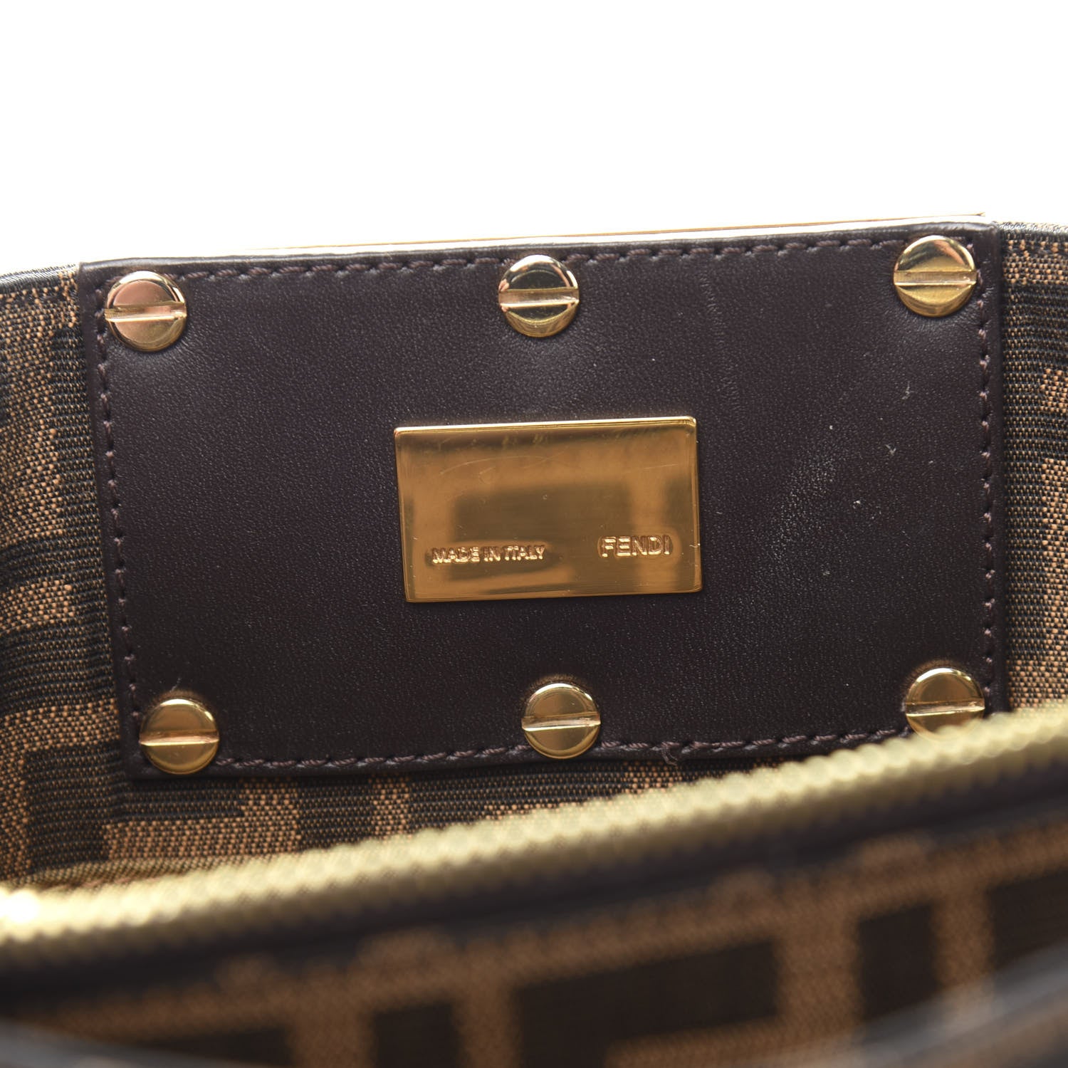 Fendi Zucca Mia Tote Tobacco 11 of 12