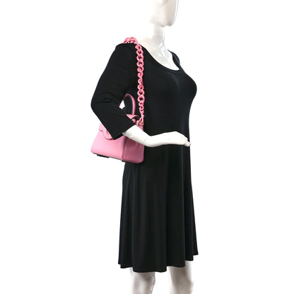 Versace Grained Calfskin Small La Medusa Top Handle Bag Pink 2 of 9