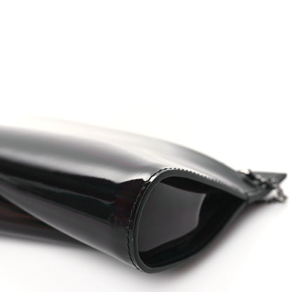 Christian Louboutin Patent Psychic Loubitwist Clutch Black 9 of 10