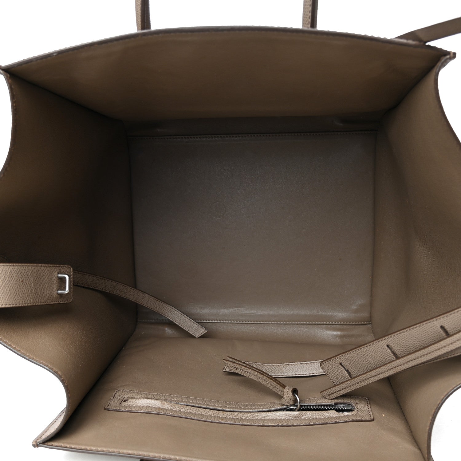 Celine Baby Grained Calfskin Medium Phantom Luggage Taupe 4 of 4
