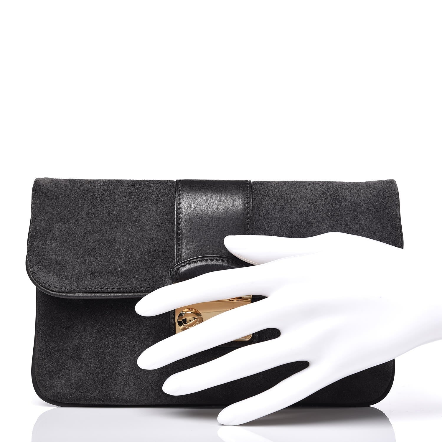 Louis Vuitton Suede Slim Clutch MM Sofia Coppola Cobalt 2 of 7