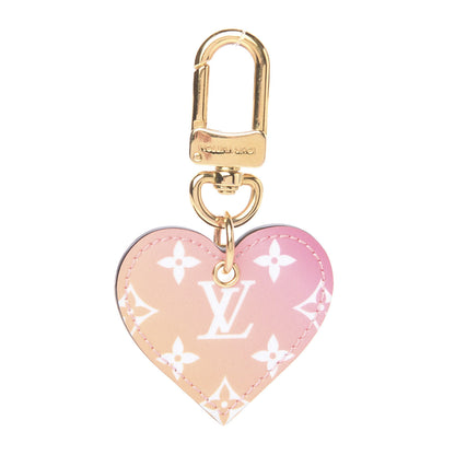 Louis Vuitton Vernis Degrade Love Lock Heart Key Holder Bag Charm Pink White 1 of 3