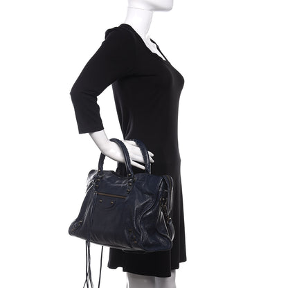 Balenciaga Agneau Classic Hardware City Bleu Obscur 2 of 11