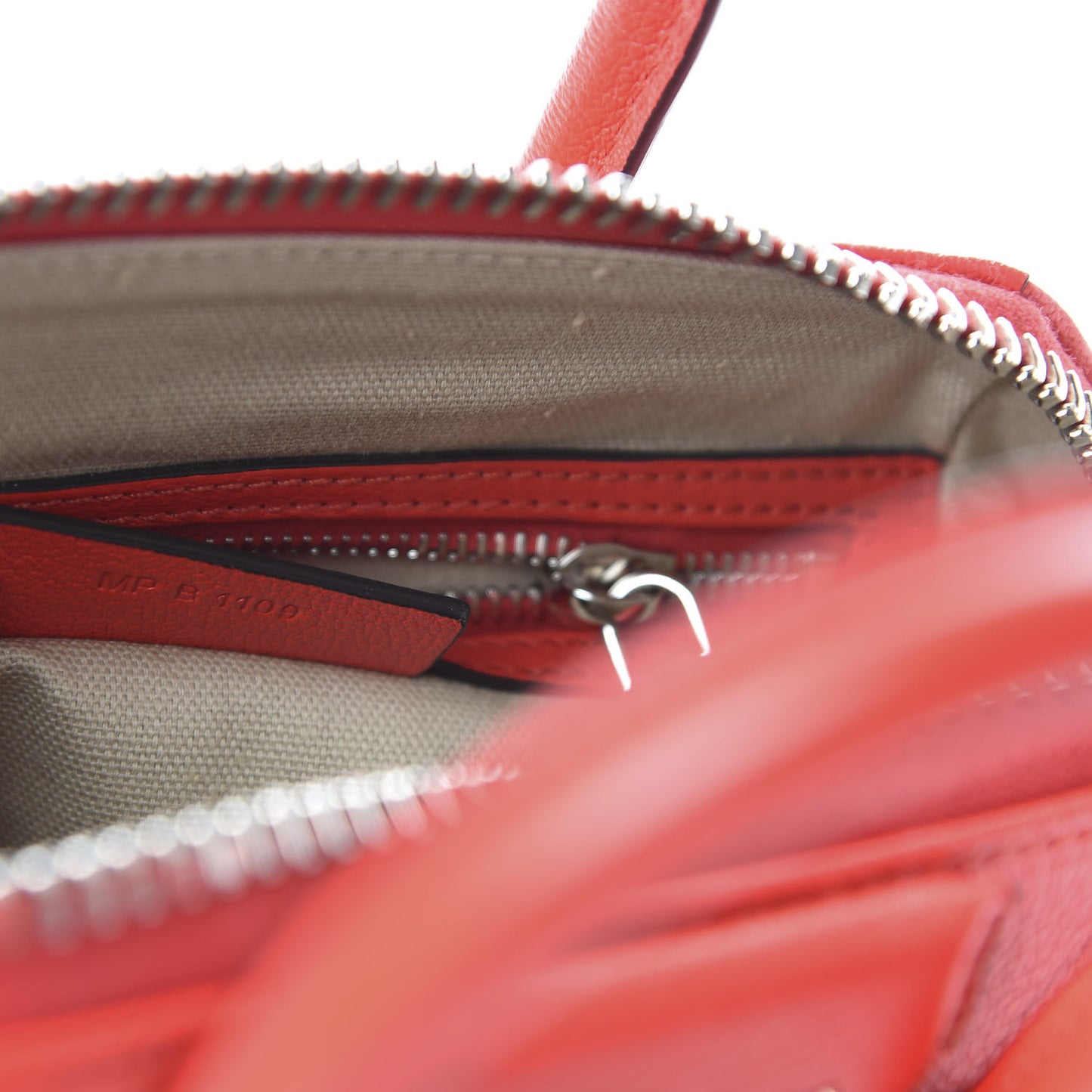 Sugar Goatskin Mini Antigona Medium Red