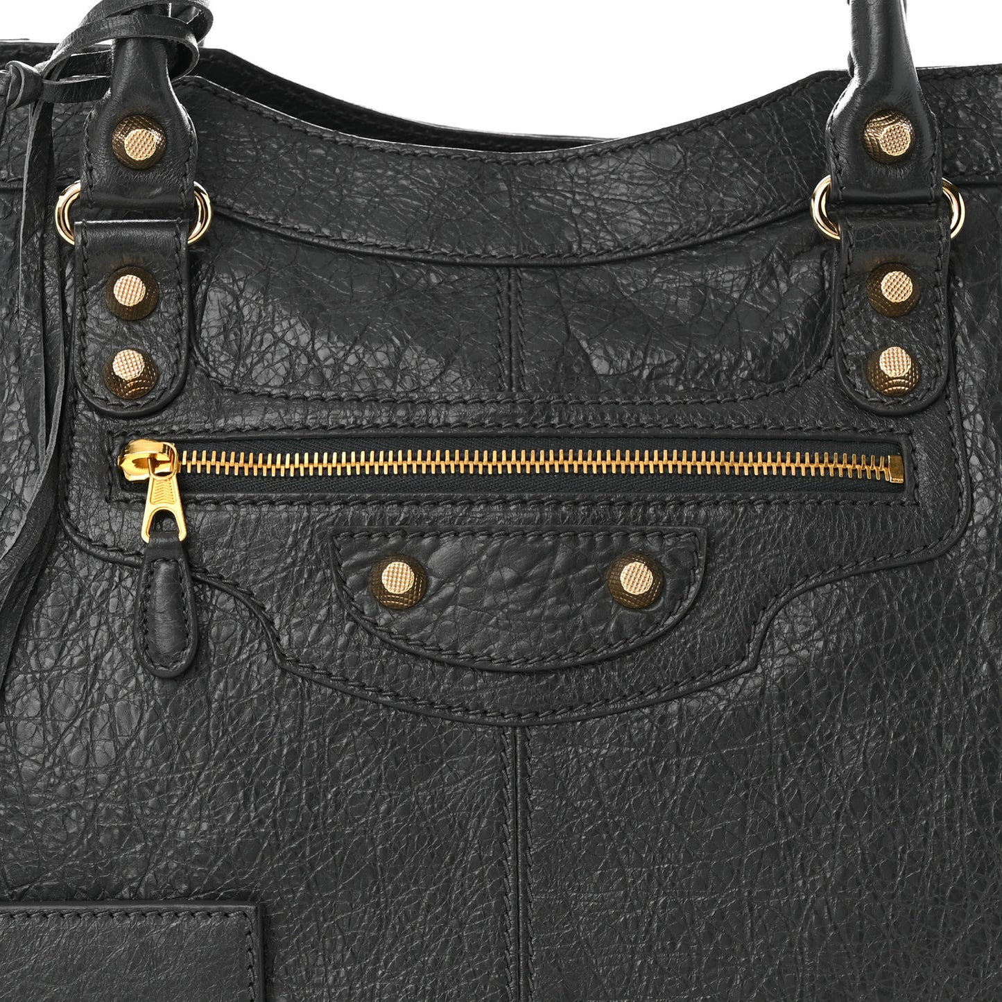 Agneau Giant 12 Gold Hardware Monday Gris Fossile