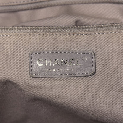 Chanel Glazed Calfskin Large Deauville Tote Blue 7 of 12
