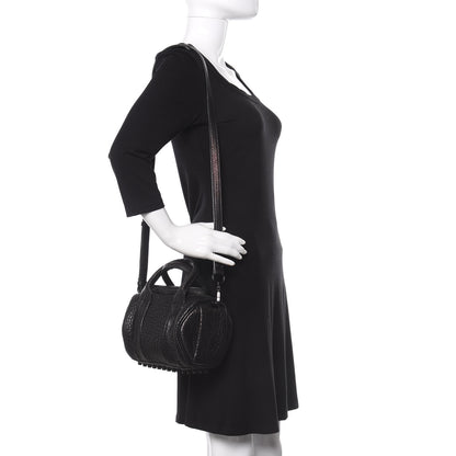 Alexander Wang Pebbled Lambskin Mini Rockie Black Matte Black Hardware 2 of 10