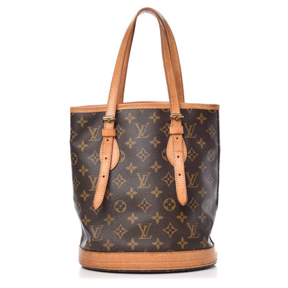 Louis Vuitton Monogram Petit Bucket 23 1 of 18