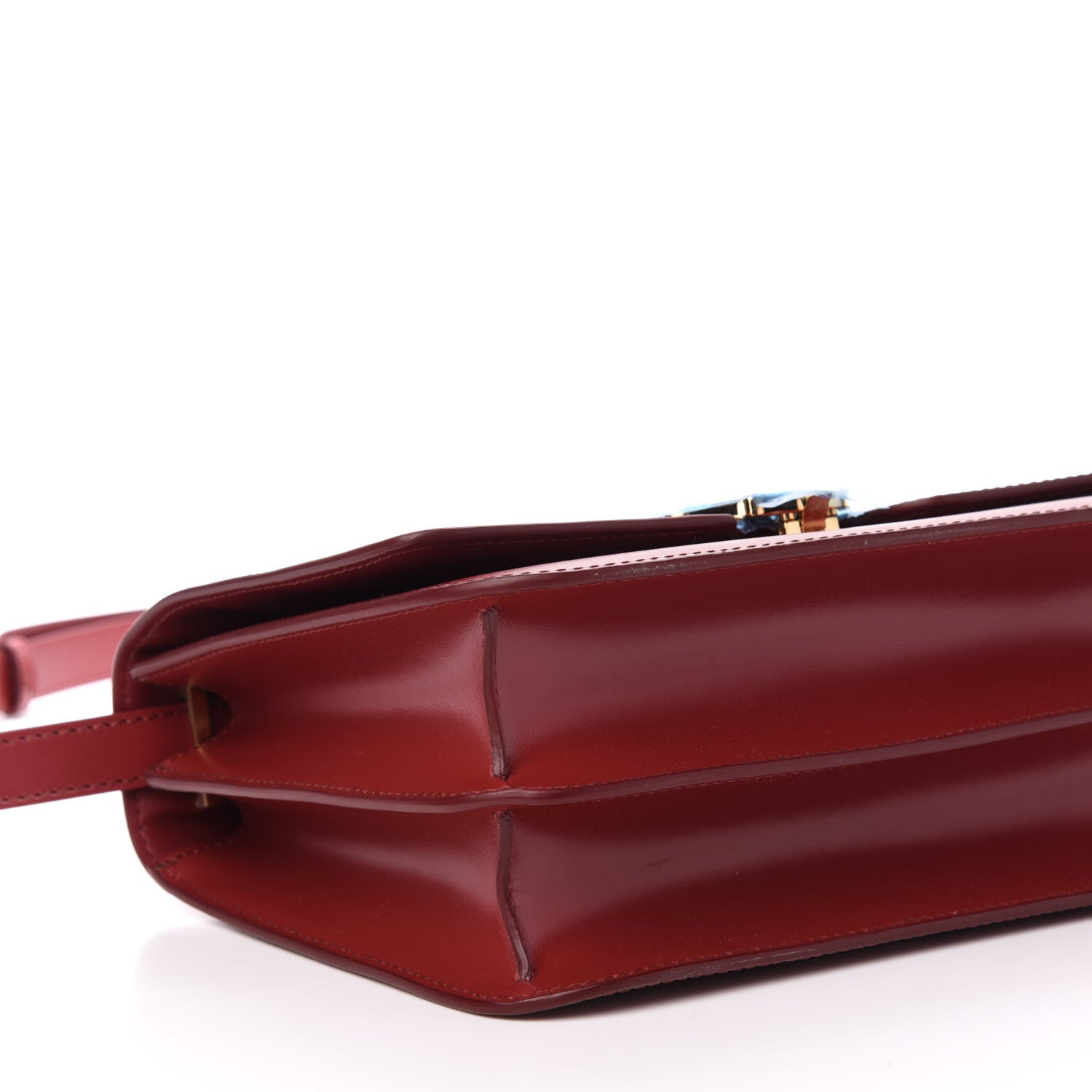 Burberry Calfskin Medium TB Bag Crimson 8 of 10