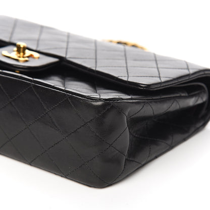 Chanel Lambskin Quilted Medium Double Flap Black 9 of 10