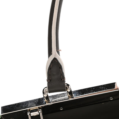 Fendi Vitello Dolce Century Petite 3Jours Tote Carbone 6 of 17