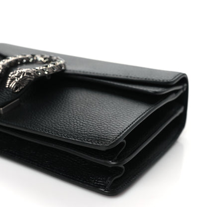 Gucci Pebbled Calfskin Small Dionysus Shoulder Bag Black 10 of 10