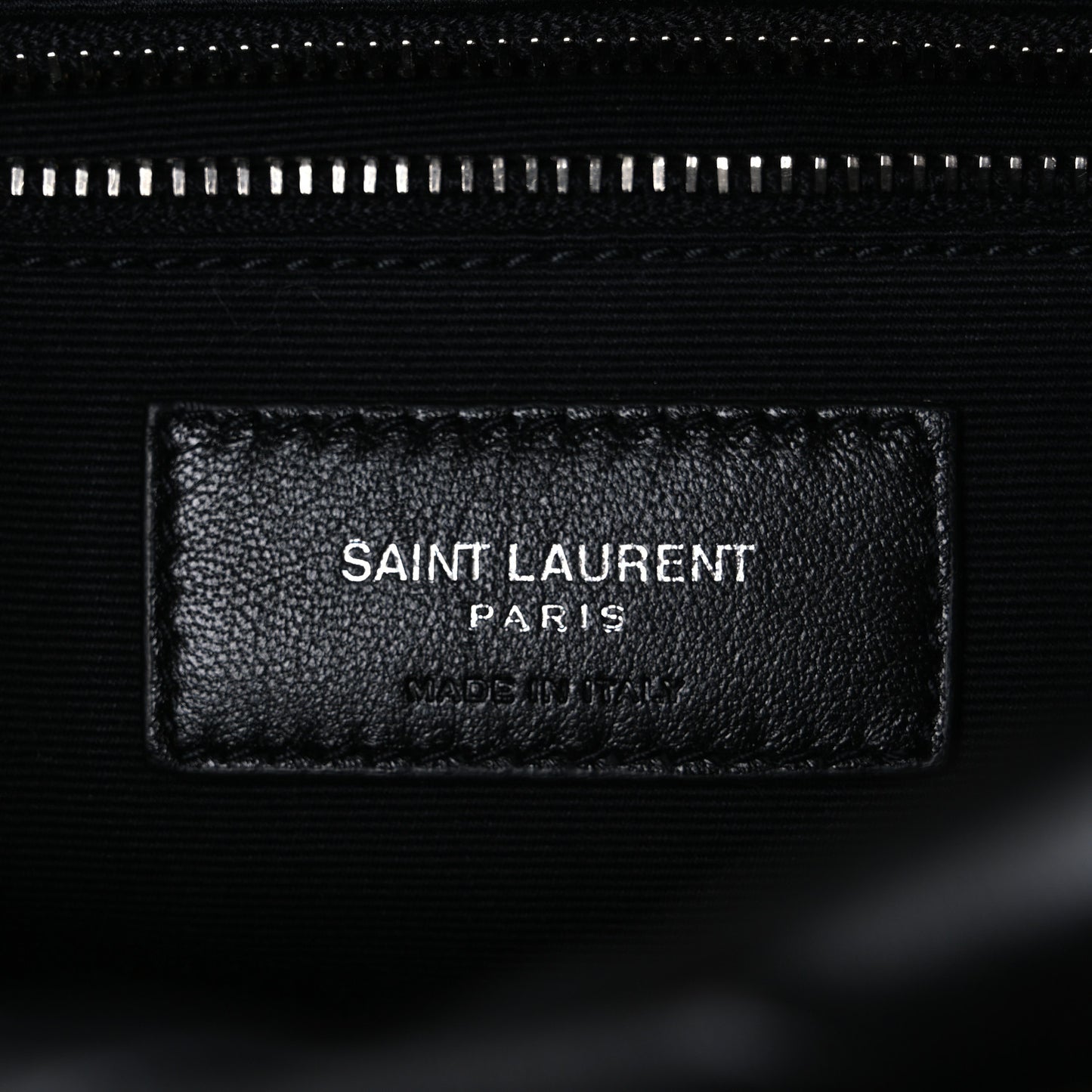 Calfskin Y Quilted Monogram Small Loulou Bowling Bag Black