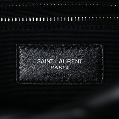 Saint Laurent Calfskin Y Quilted Monogram Small Loulou Bowling Bag Black 6 of 10