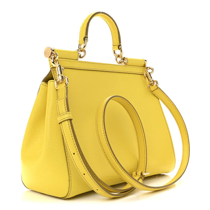 Dolce & Gabbana Dauphine Medium Miss Sicily Satchel Yellow 4 of 15