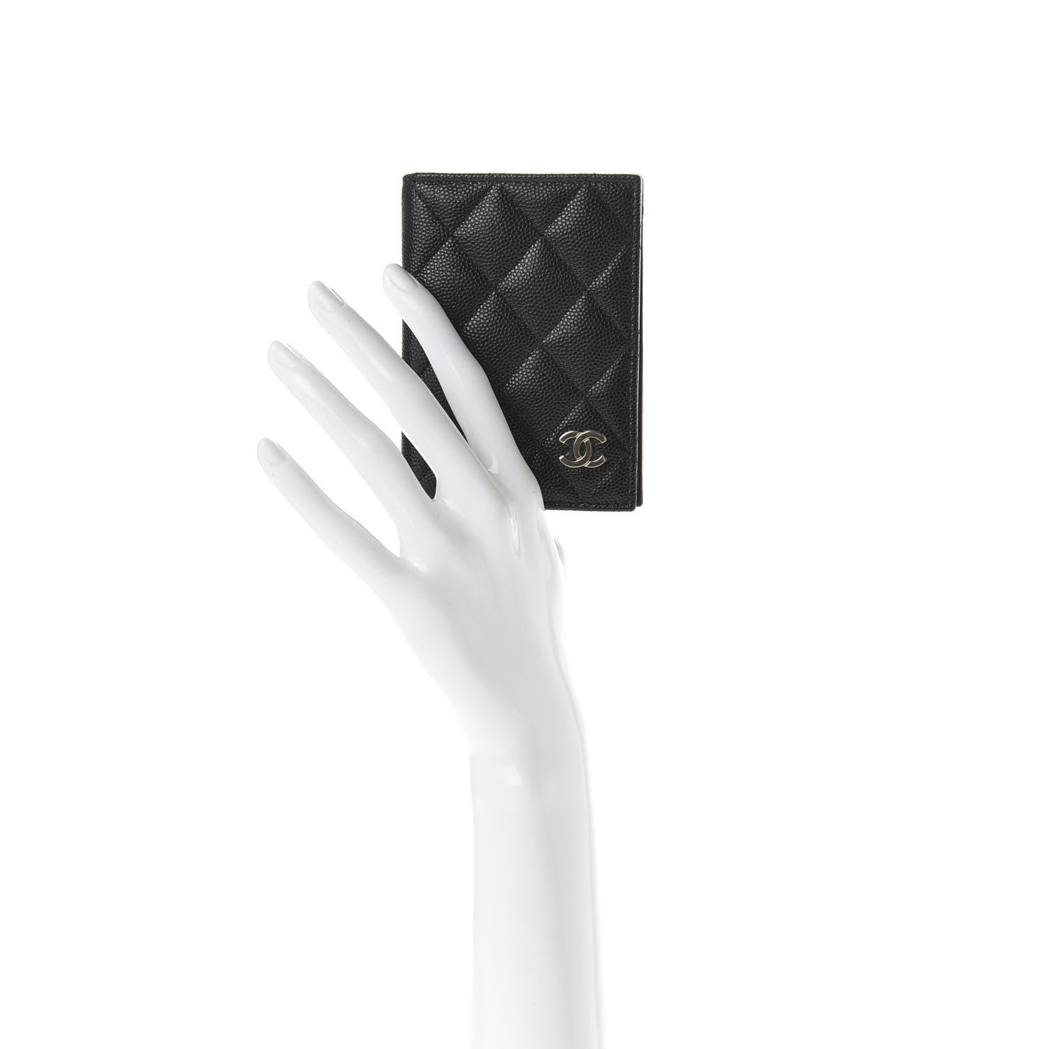 Chanel Caviar Quilted Card Holder Wallet Black 2 of 8