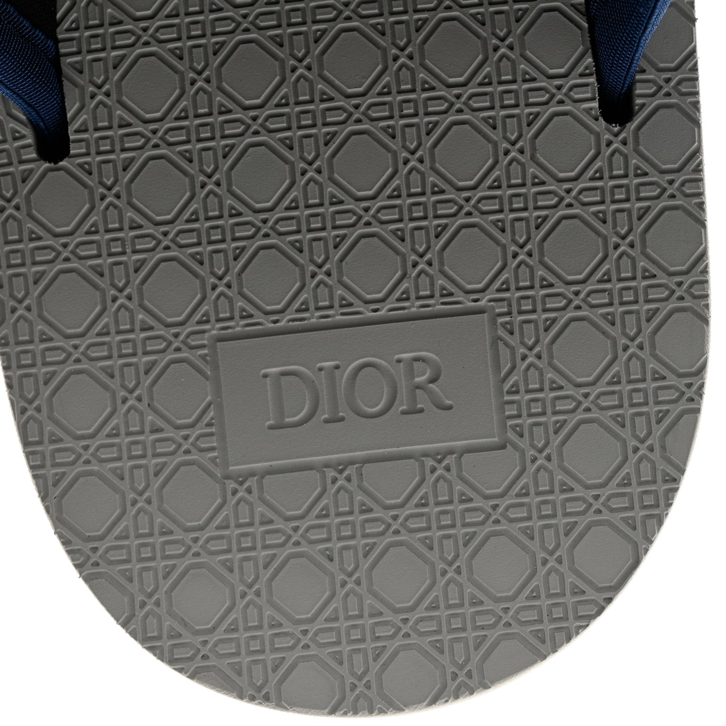 Oblique Jacquard Mens Alpha Sandals 42 Blue Denim