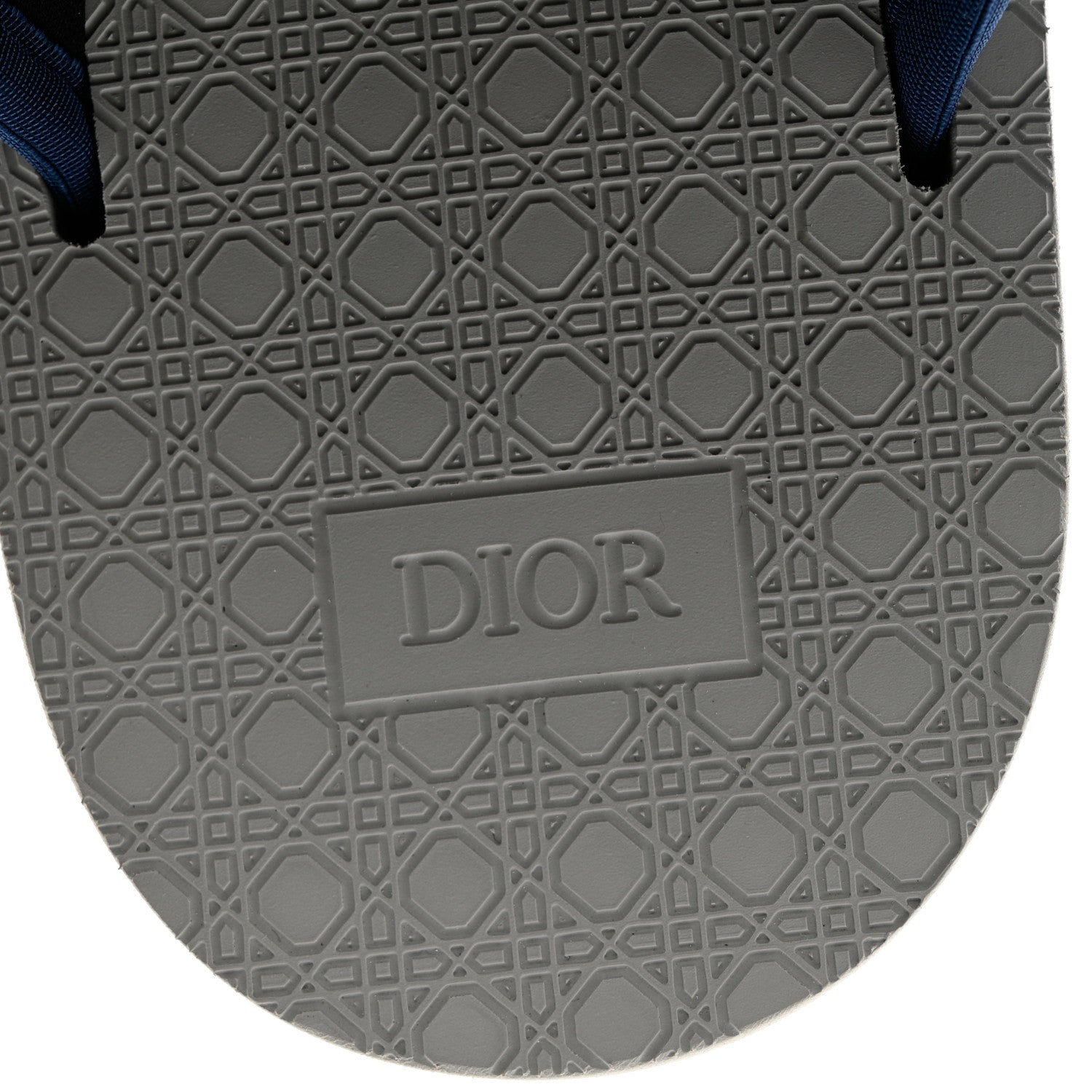 Christian Dior Oblique Jacquard Mens Alpha Sandals 42 Blue Denim 8 of 9