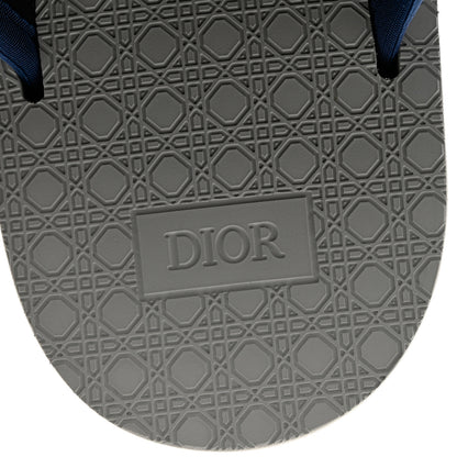 Christian Dior Oblique Jacquard Mens Alpha Sandals 42 Blue Denim 8 of 9