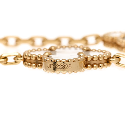 Van Cleef & Arpels 18K Yellow Gold Mother of Pearl 5 Motifs Vintage Alhambra Bracelet 4 of 5