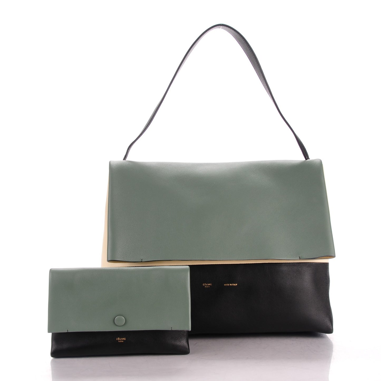 Calfskin All Soft Shoulder Bag Almond