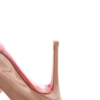 Christian Louboutin Patent Simple 100 Pumps 38 Nude 14 of 14