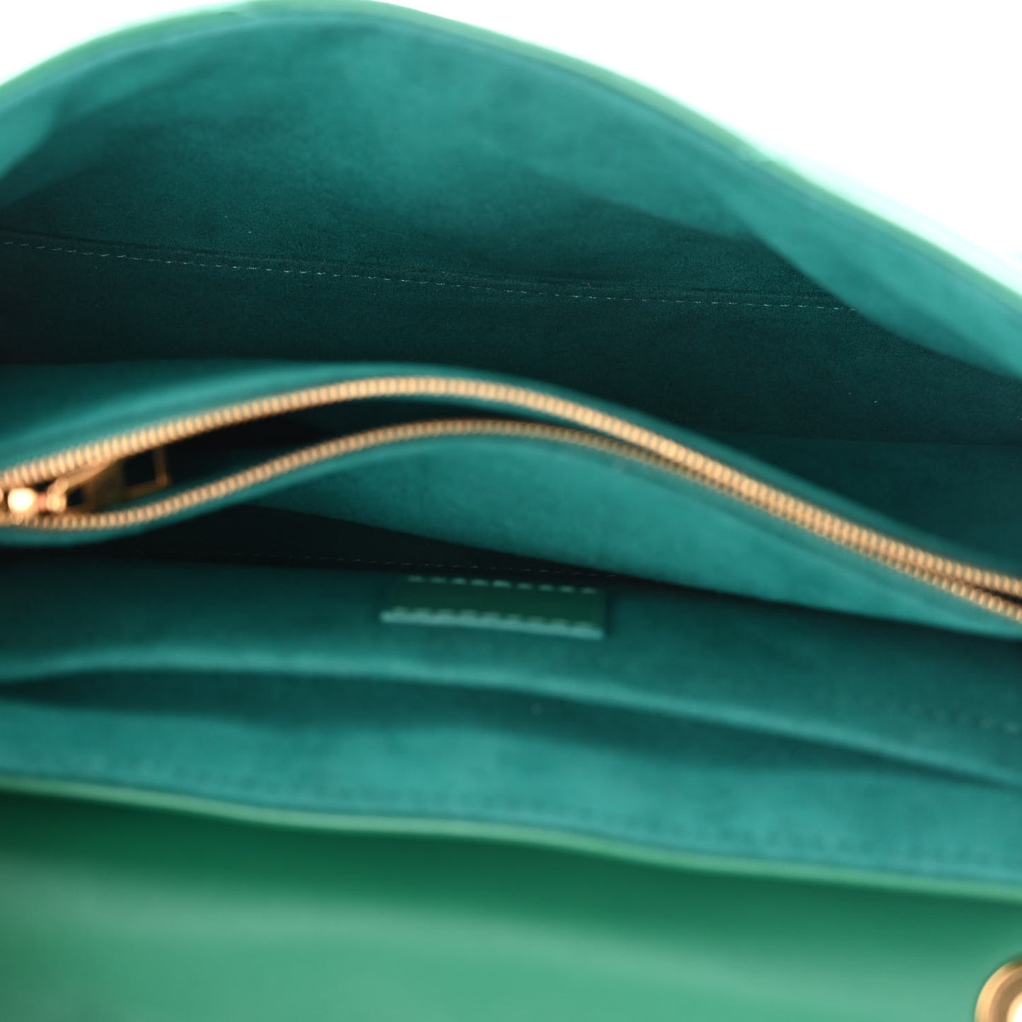 Calfskin New Wave Chain Bag MM NM Emerald
