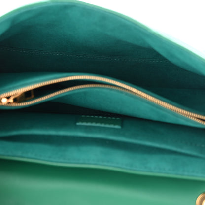 Louis Vuitton Calfskin New Wave Chain Bag MM NM Emerald 5 of 11