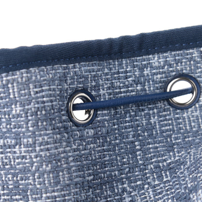 Chanel Canvas Large Deauville Backpack Blue 11 of 12