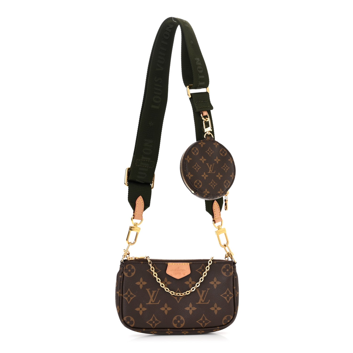 Louis Vuitton Monogram Multi Pochette Accessories Kaki 1 of 10
