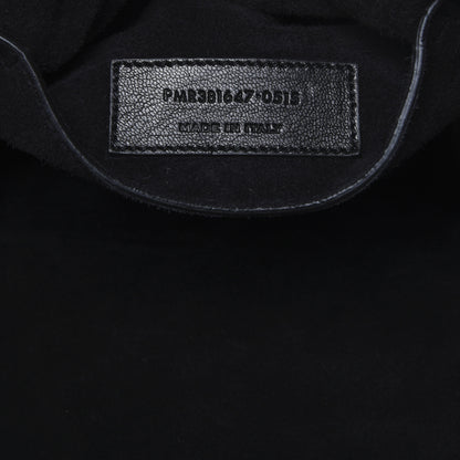 Saint Laurent Suede Calfskin Medium Emmanuelle Fringe Bucket Bag Black 10 of 14