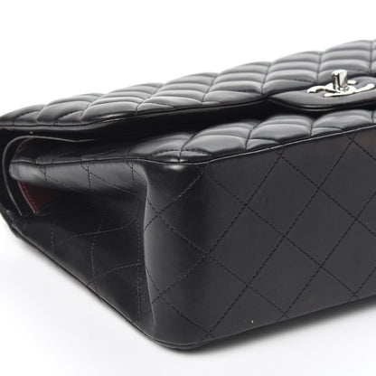 Chanel Lambskin Quilted Jumbo Double Flap Black 5 of 10