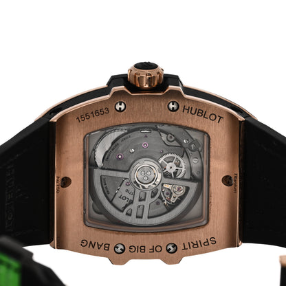 Hublot 18K Rose Gold Alligator Gemstone 39mm Spirit of Big Bang One Click Rainbow Automatic Watch 665.OX.9910.LR.0999 4 of 5