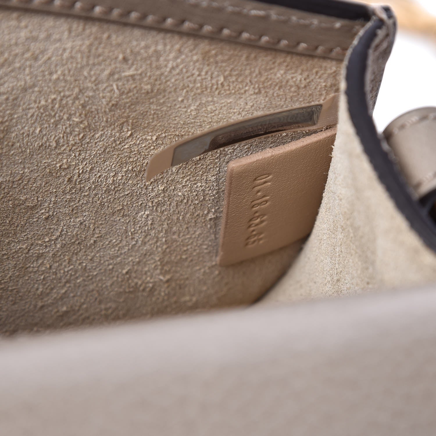 Chloe Calfskin Suede Small Nile Bracelet Bag Motty Grey 7 of 8