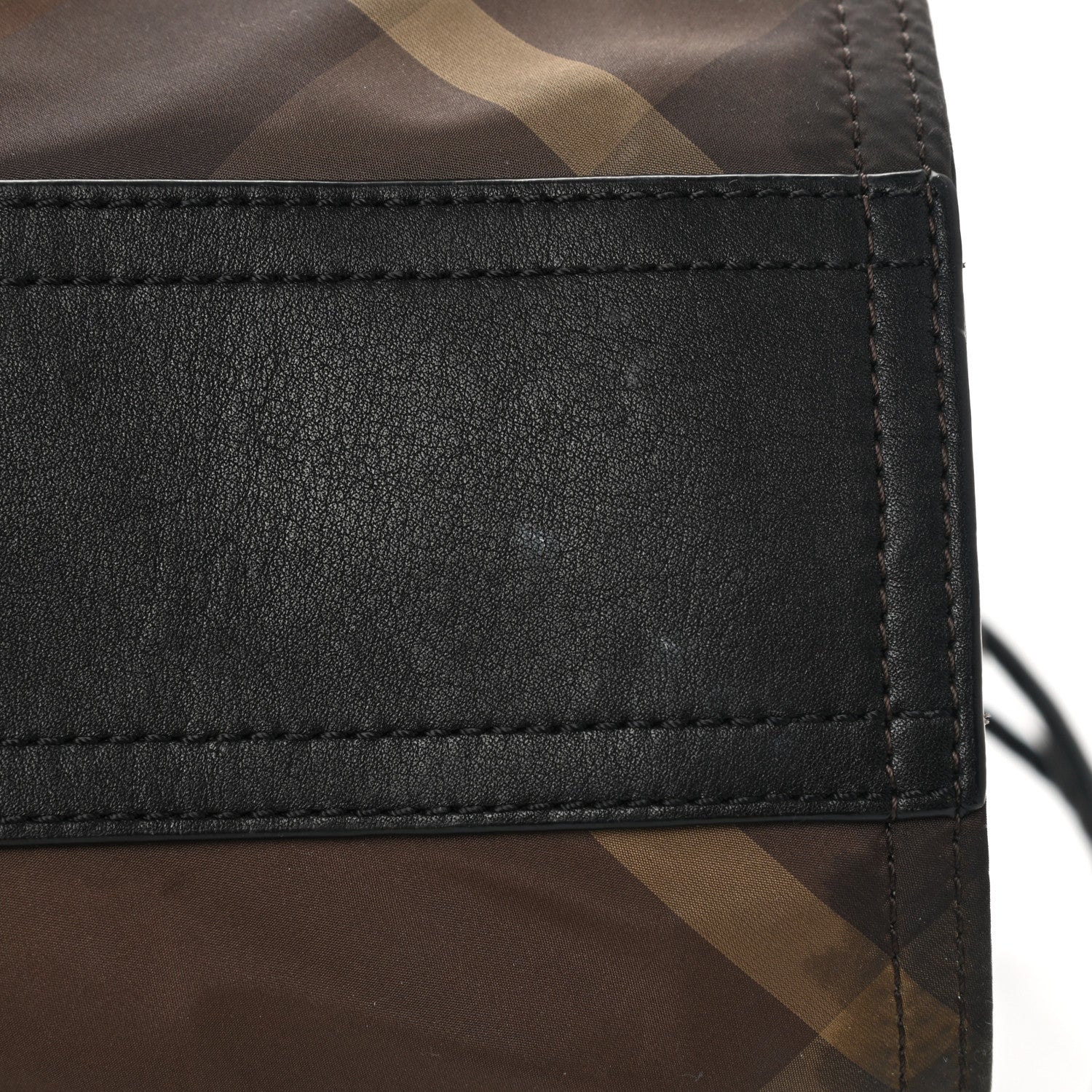 Burberry Nylon Check Small Buckleigh Packable Tote Birch Grey 12 of 14