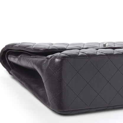 Chanel Lambskin Quilted Jumbo Double Flap Purple 5 of 9