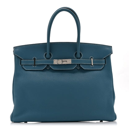 Hermes Togo Birkin 35 Blue Jean 1 of 10